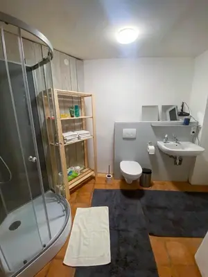 Ein Badezimmer in der Unterkunft Das Schlössl