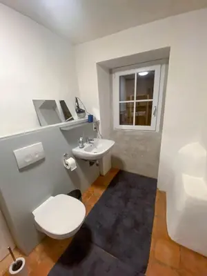 Ein Badezimmer in der Unterkunft Das Schlössl
