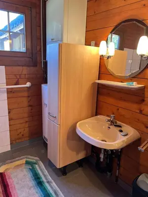 Ein Badezimmer in der Unterkunft KlauBär - Hütte