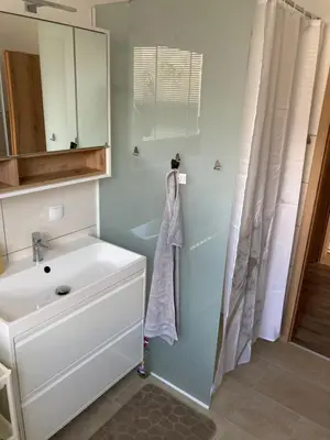 Ein Badezimmer in der Unterkunft Apartman Liezen