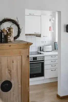 Küche/Küchenzeile in der Unterkunft Appartement no8