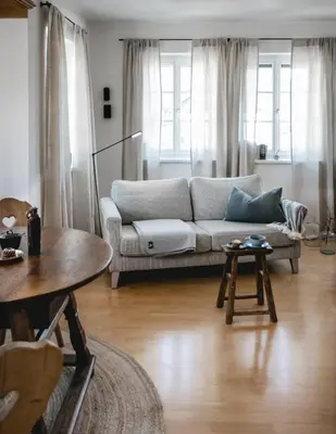 Ein Sitzbereich in der Unterkunft Appartement no8