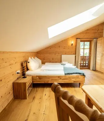 Ein Bett oder Betten in einem Zimmer der Unterkunft Seebachers Diktengut