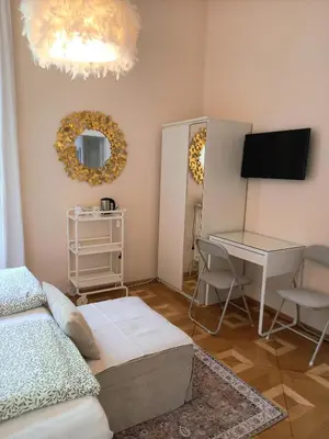 Ein Bett oder Betten in einem Zimmer der Unterkunft LaVie - Doppelzimmer in Bestlage, Zentrum
