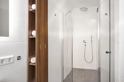 Ein Badezimmer in der Unterkunft Apartment Bergblick