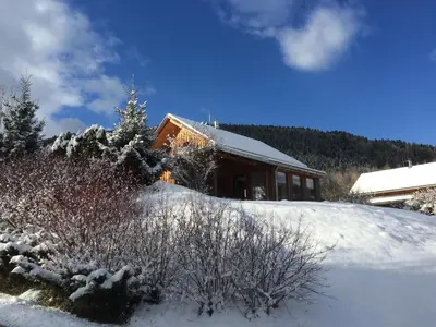 Almchalet im Winter