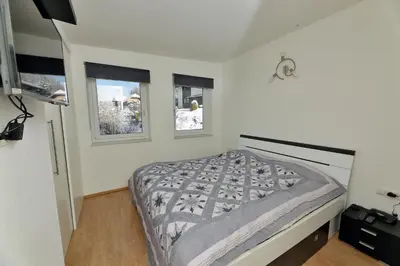 Ein Bett oder Betten in einem Zimmer der Unterkunft Panoramatraum