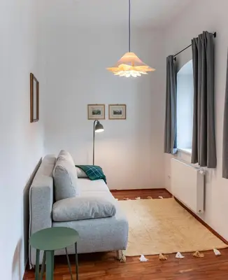 Ein Sitzbereich in der Unterkunft Apartment im Lidlhaus, Esplanade - Your Austrian Home