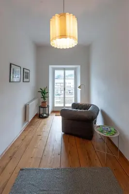 Ein Sitzbereich in der Unterkunft Apartment im Lidlhaus, Esplanade - Your Austrian Home