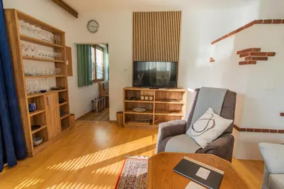 Ein Sitzbereich in der Unterkunft Landhaus Seraphine - by myNests