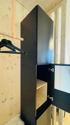 Ein Etagenbett oder Etagenbetten in einem Zimmer der Unterkunft Ausseer Hoiznest