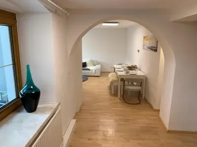 Ein Sitzbereich in der Unterkunft Cozy 2 Bed