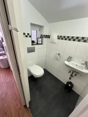 Ein Badezimmer in der Unterkunft Ferienhaus Mützenzauber