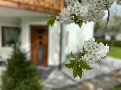 Ein Garten an der Unterkunft Garden Chalet - Lakes & Peaks - Scharnstein