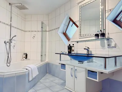 Ein Badezimmer in der Unterkunft Garden Chalet - Lakes & Peaks - Scharnstein