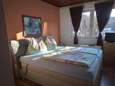 Ein Bett oder Betten in einem Zimmer der Unterkunft Haus Lucky