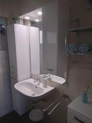 Ein Badezimmer in der Unterkunft Haus Lucky