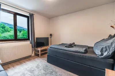 Ein Sitzbereich in der Unterkunft Zentral am Fluss #2