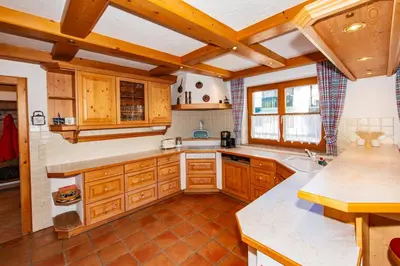 Küche/Küchenzeile in der Unterkunft Ferienhaus mit 5 separaten Schlafmöglichkeiten