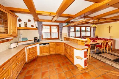 Küche/Küchenzeile in der Unterkunft Ferienhaus mit 5 separaten Schlafmöglichkeiten