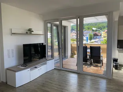 TV/Unterhaltungsangebot in der Unterkunft Ferienwohnung am Schlosspark