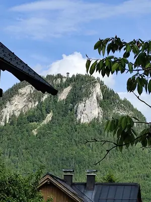 Ein allgemeiner Bergblick oder ein Berglick von der Ferienwohnung aus
