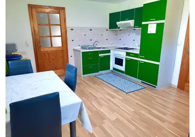 Küche/Küchenzeile in der Unterkunft Apartments Enser , Gampern