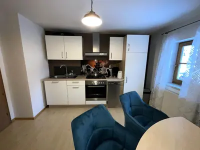Küche/Küchenzeile in der Unterkunft Ferienwohnung Aigner
