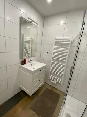 Ein Badezimmer in der Unterkunft Suite am Attwengerhof
