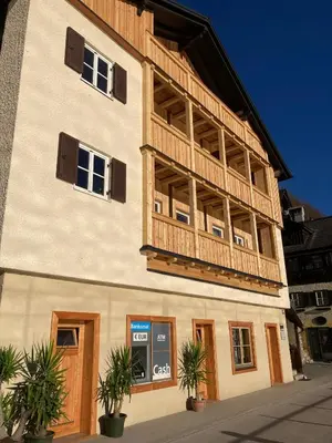 Das Gebäude in dem sich die Ferienwohnung befindet