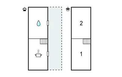 Grundriss der Unterkunft Ferienhaus Mit Sauna