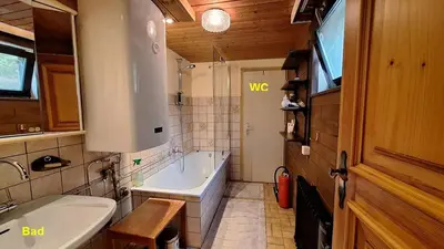 Ein Badezimmer in der Unterkunft Luis Haus