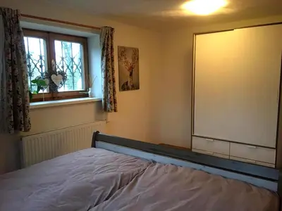 Ein Bett oder Betten in einem Zimmer der Unterkunft Ferienwohnung Obereck Natur-Ruhelage - Bad Ischl