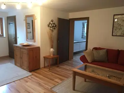 Ein Sitzbereich in der Unterkunft Ferienwohnung Obereck Natur-Ruhelage - Bad Ischl