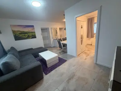 Ein Sitzbereich in der Unterkunft Luxus Apartment - Toskana Gasthaus