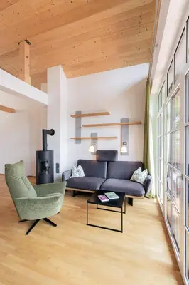Ein Sitzbereich in der Unterkunft Dachstein Residenzen