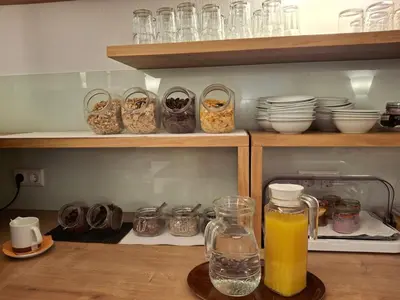 Küche/Küchenzeile in der Unterkunft Gästehaus Watschinger