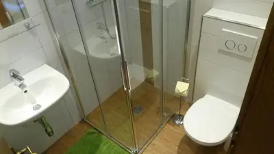 Ein Badezimmer in der Unterkunft Haus Obertiefenbach