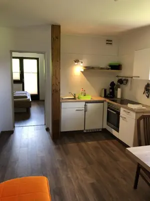 Küche/Küchenzeile in der Unterkunft Haus Obertiefenbach