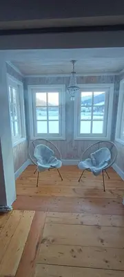 Ein Sitzbereich in der Unterkunft Appartements Brigitte