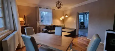 Ein Sitzbereich in der Unterkunft Appartements Brigitte