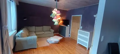 Ein Sitzbereich in der Unterkunft Appartements Brigitte