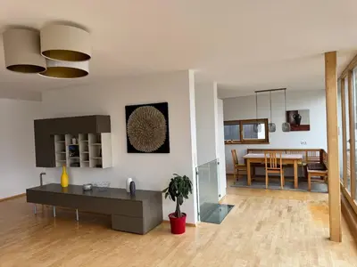 Küche/Küchenzeile in der Unterkunft Mondseepanorama