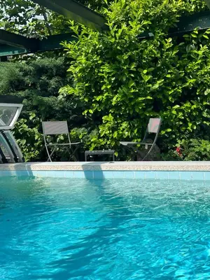 Der Swimmingpool an oder in der Nähe von Apartment am Stadtpark
