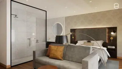 Ein Bett oder Betten in einem Zimmer der Unterkunft Hotel Freigeist