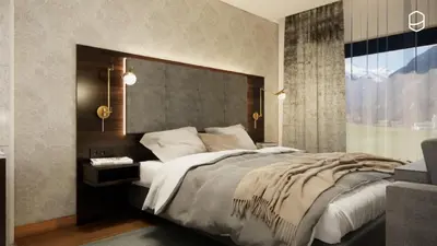 Ein Bett oder Betten in einem Zimmer der Unterkunft Hotel Freigeist