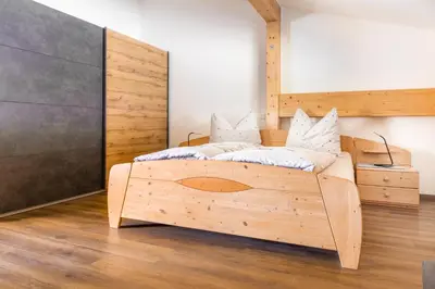 Ein Bett oder Betten in einem Zimmer der Unterkunft Bio-Bergbauernhof Lasserbauer