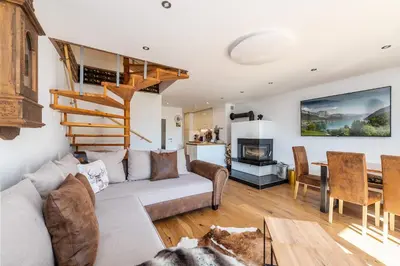 Ein Sitzbereich in der Unterkunft StoderGarden Apartment - by myNests