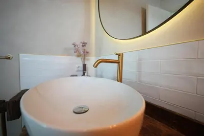 Ein Badezimmer in der Unterkunft Appartement Am-Wildpfad