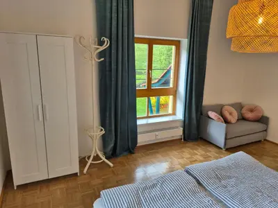 Ein Bett oder Betten in einem Zimmer der Unterkunft appartement bumblebee